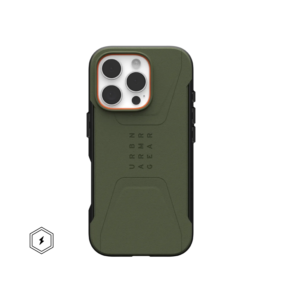 UAG Civilian Rugged Slim iPhone 16 Pro Max 6.9 Case & MagSafe - Olive