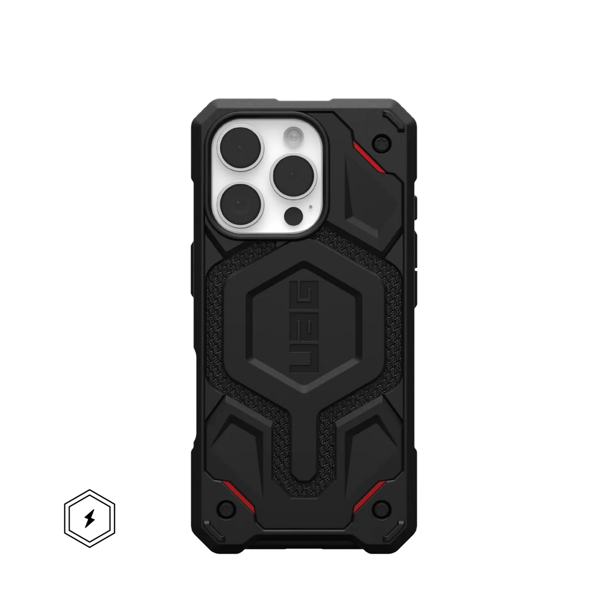 UAG Monarch Pro Kevlar iPhone 16 Pro 6.3 Case & MagSafe - Kevlar Black