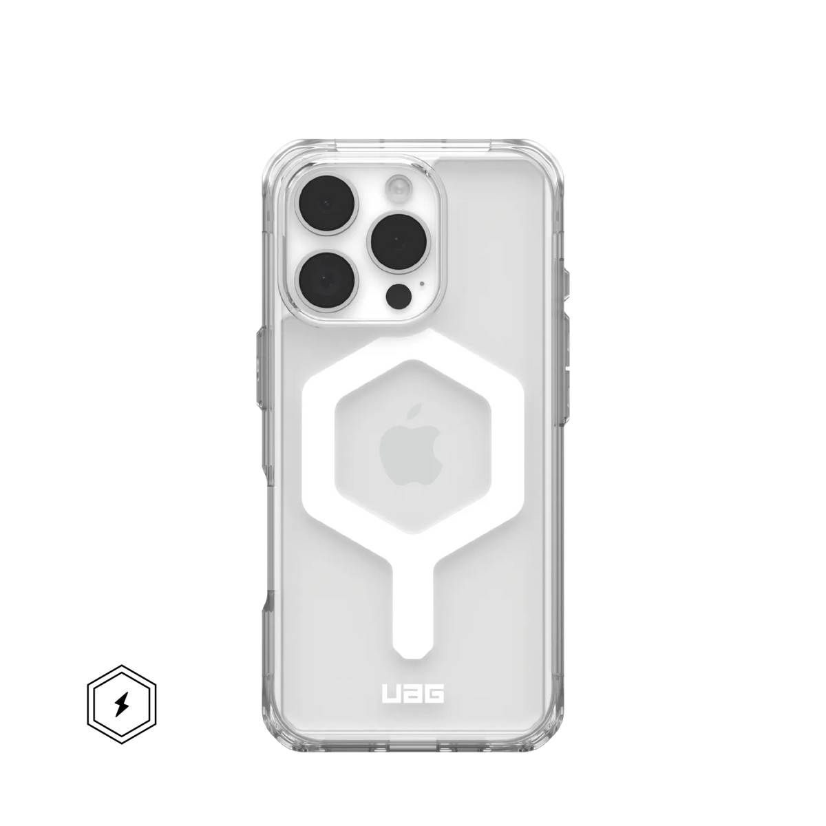 UAG Plyo iPhone 16 Pro 6.3 Case &amp; MagSafe - Ice / White