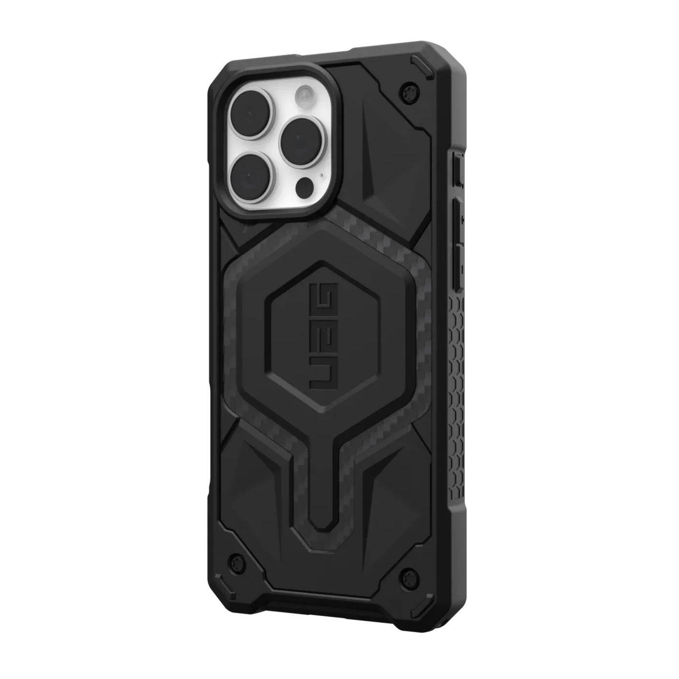 UAG Monarch Pro iPhone 16 Pro Max 6.9 Case & MagSafe - Carbon Fibre Black
