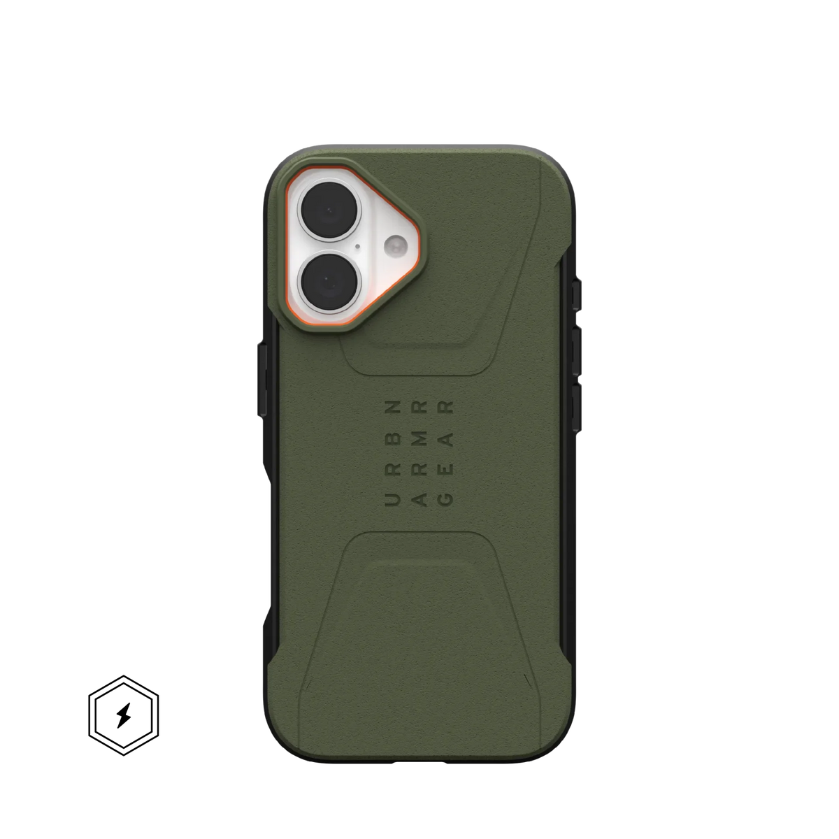 UAG Civilian Rugged Slim iPhone 16 Standard 6.1 Case & MagSafe - Olive