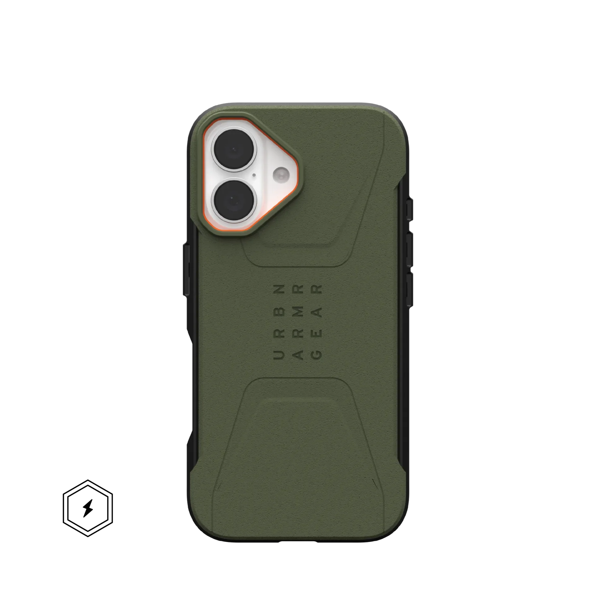 UAG Civilian Rugged Slim iPhone 16 Standard 6.1 Case & MagSafe - Olive