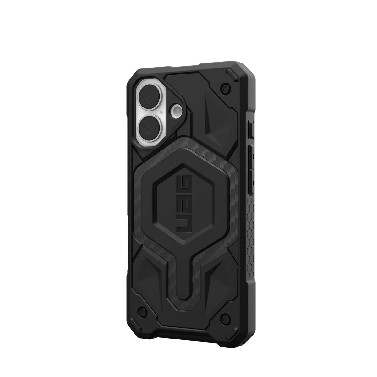 UAG Monarch Pro iPhone 16 Plus 6.7 Case & MagSafe - Carbon Fibre Black