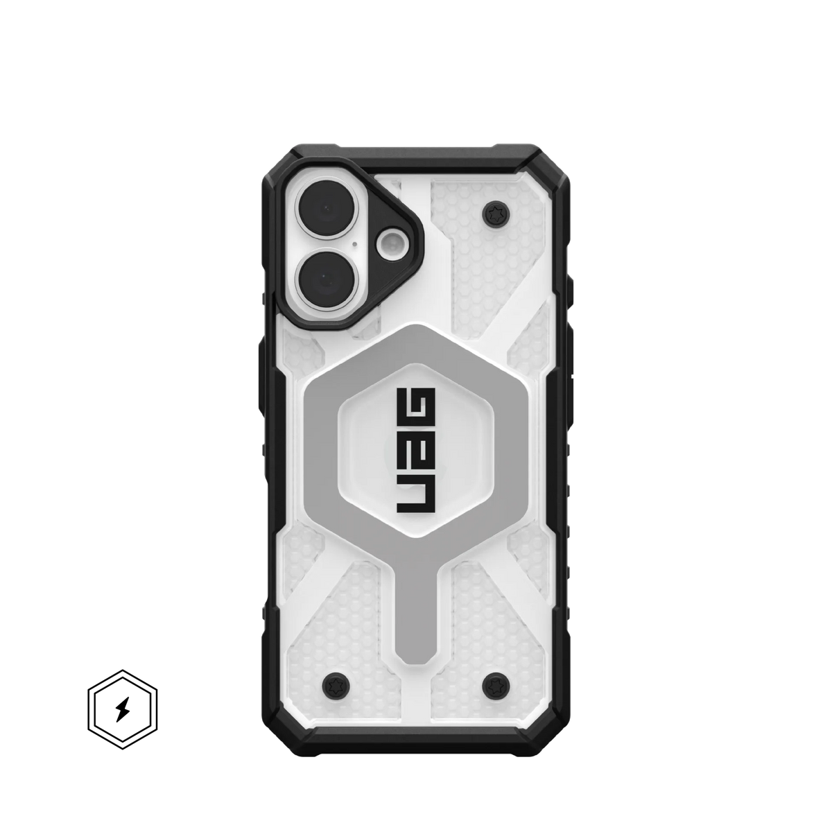 UAG Pathfinder Case &amp; MagSafe iPhone 16 Standard 6.1 - Ice Silver