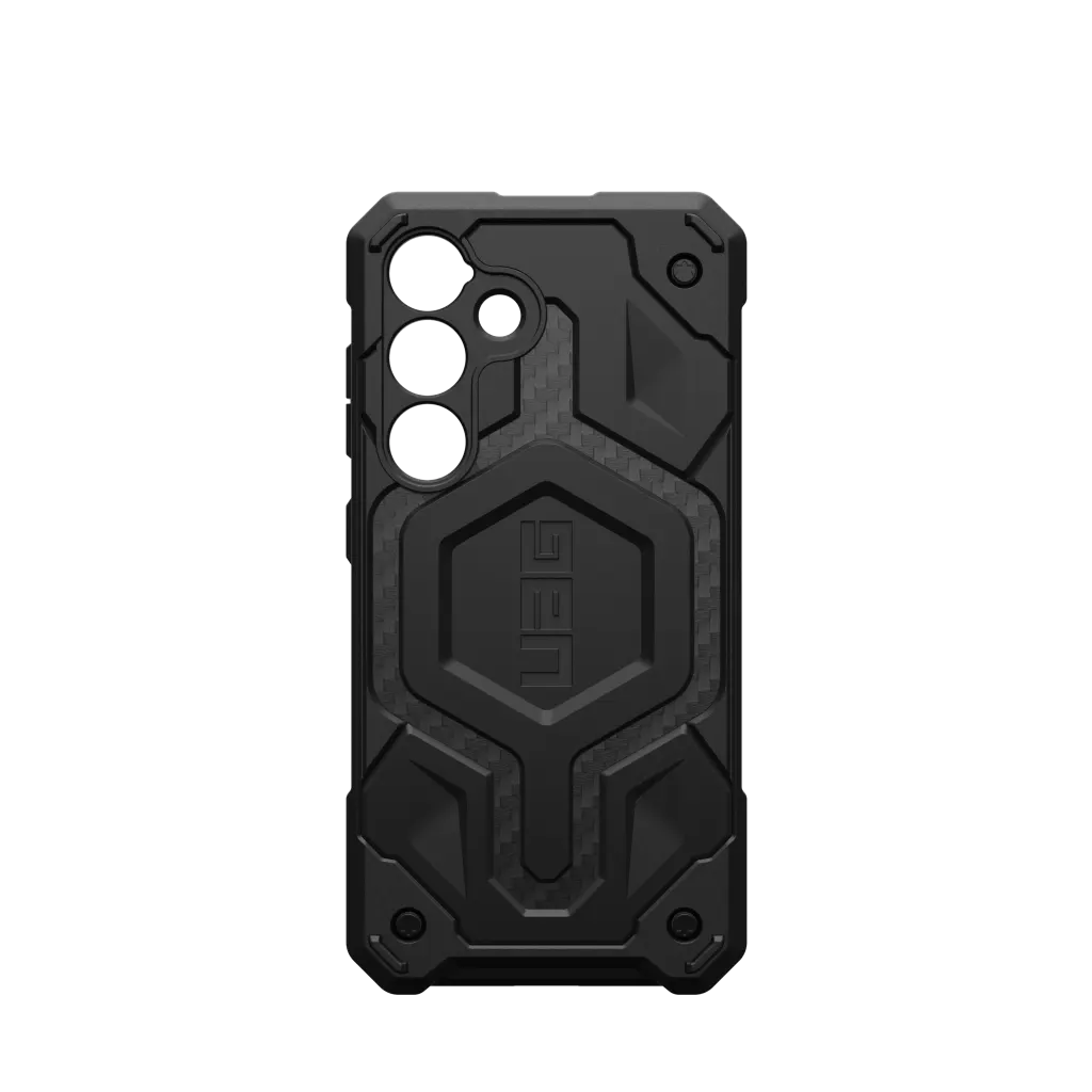 UAG Monarch Pro Rugged Case & Magnet Samsung S24 Plus 5G 6.7 - Carbon Fibre - Mac Addict