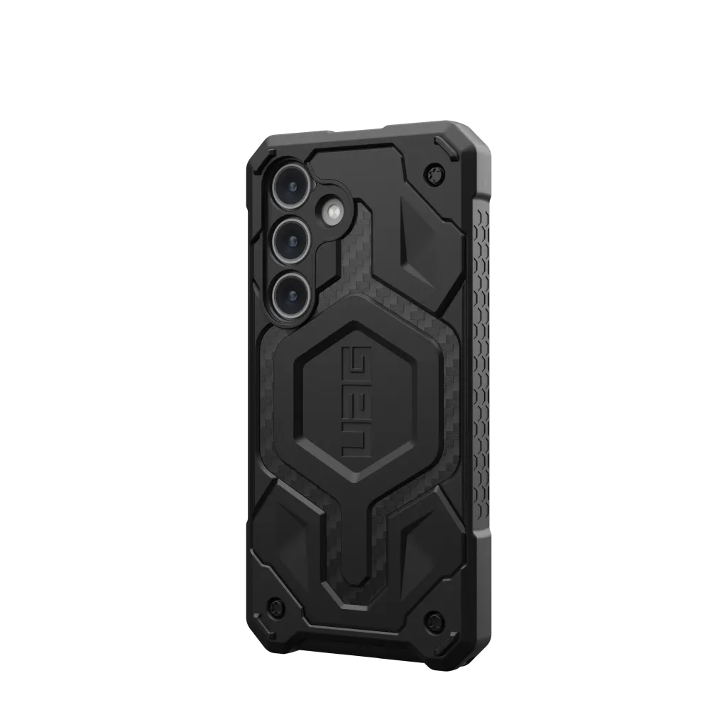 UAG Monarch Pro Rugged Case & Magnet Samsung S24 Plus 5G 6.7 - Carbon Fibre - Mac Addict
