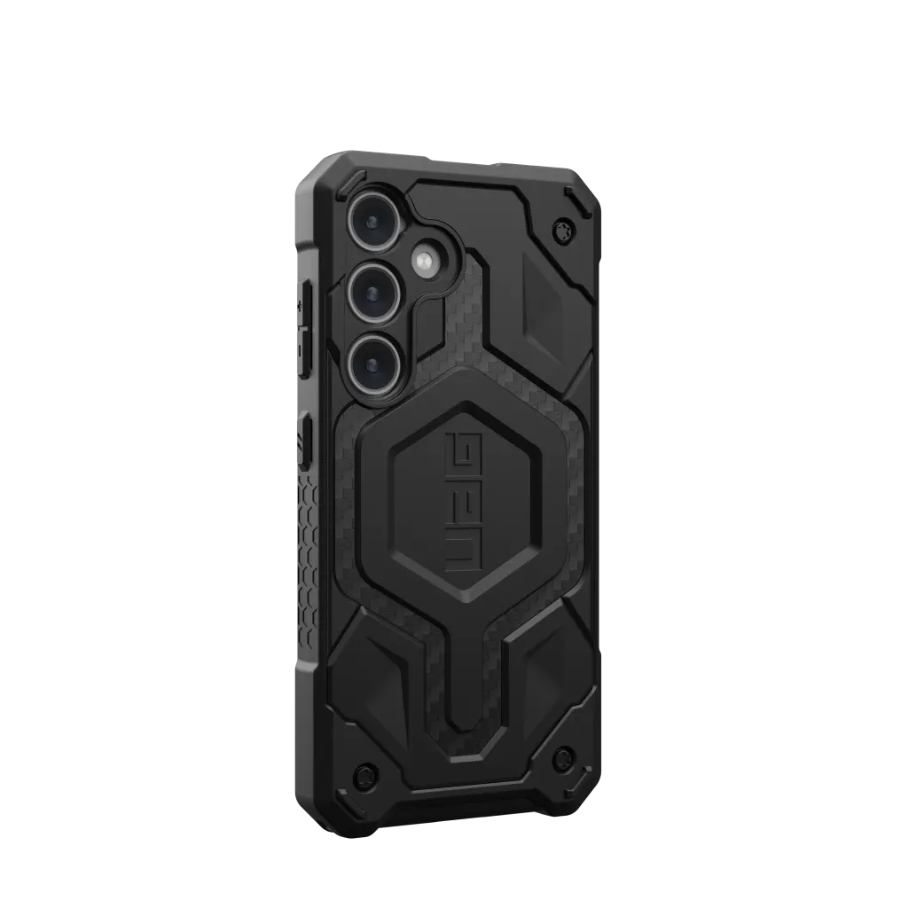 UAG Monarch Pro Rugged Case & Magnet Samsung S25 Plus 5G 6.7 - Carbon Fibre
