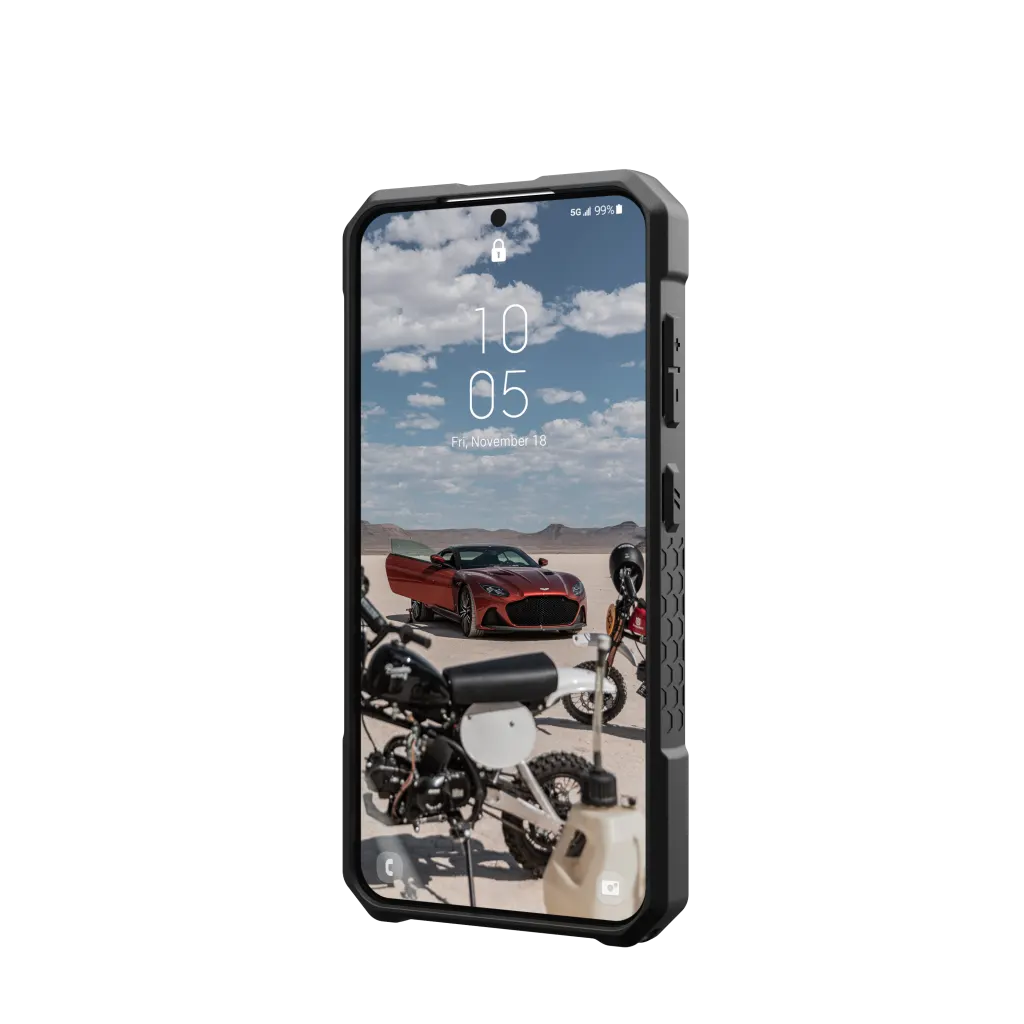 UAG Monarch Pro Rugged Case & Magnet Samsung S24 5G 6.2 - Carbon Fibre - Mac Addict