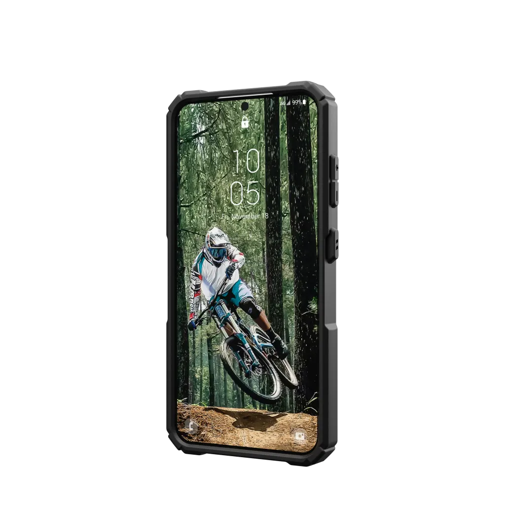 UAG Plasma XTE Case with Kickstand Samsung S24 Standard 5G 6.2 - Black Orange - Mac Addict