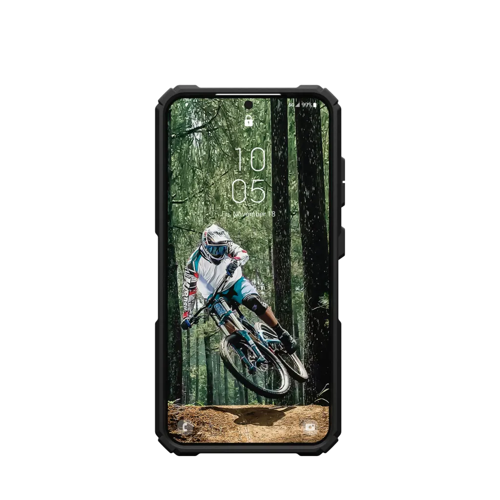 UAG Plasma XTE Case with Kickstand Samsung S24 Standard 5G 6.2 - Black Orange - Mac Addict