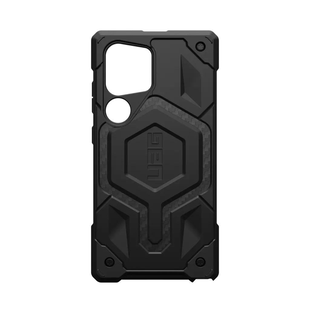 UAG Monarch Pro Rugged Case & Magnet Samsung S24 Ultra 5G 6.8 - Carbon Fibre - Mac Addict