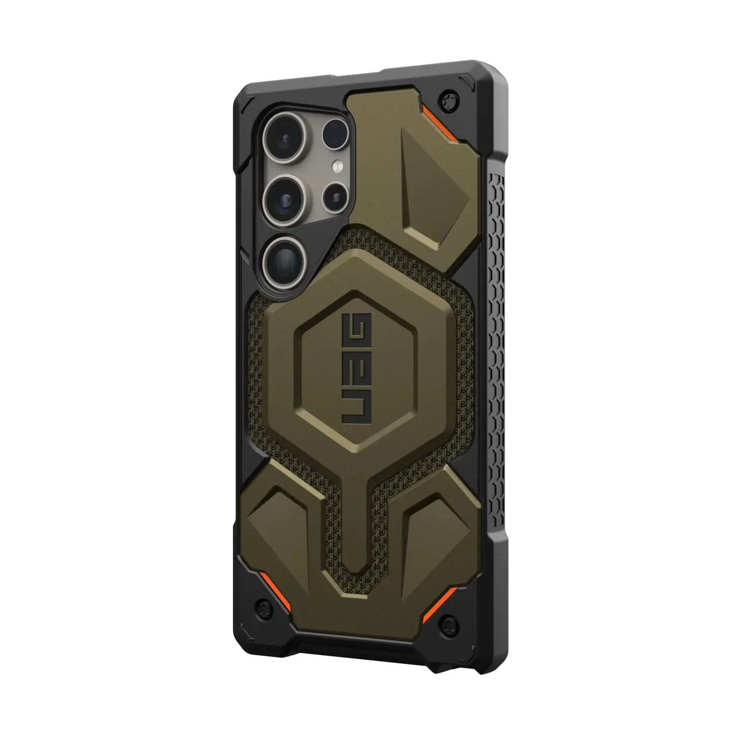 UAG Monarch Pro Rugged Case & Magnet Samsung S24 Ultra 5G 6.8 - Kevlar Green - Mac Addict