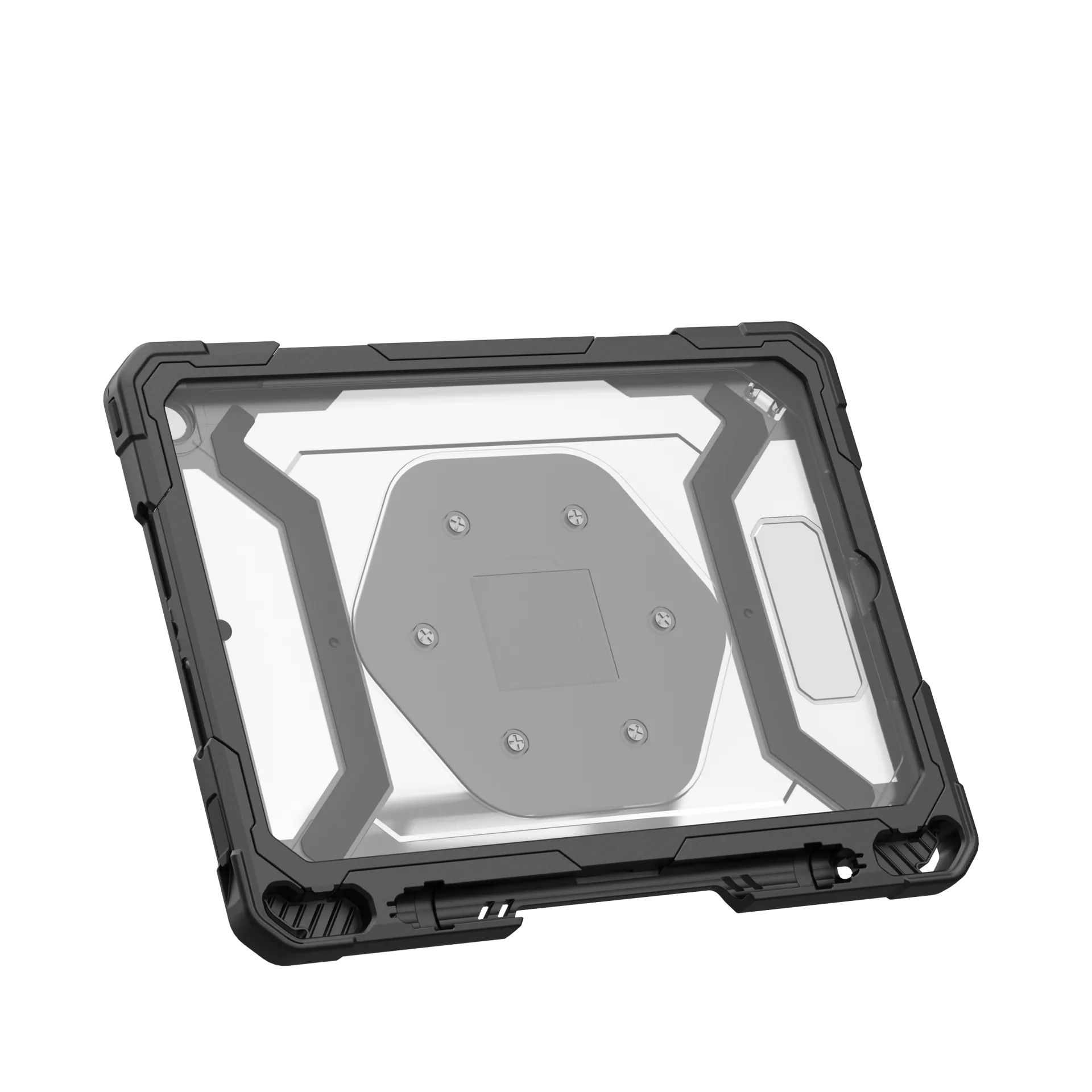 UAG Plasma Tough Case iPad 9 / 8 / 7 10.2 Kickstand & Handstrap - Black