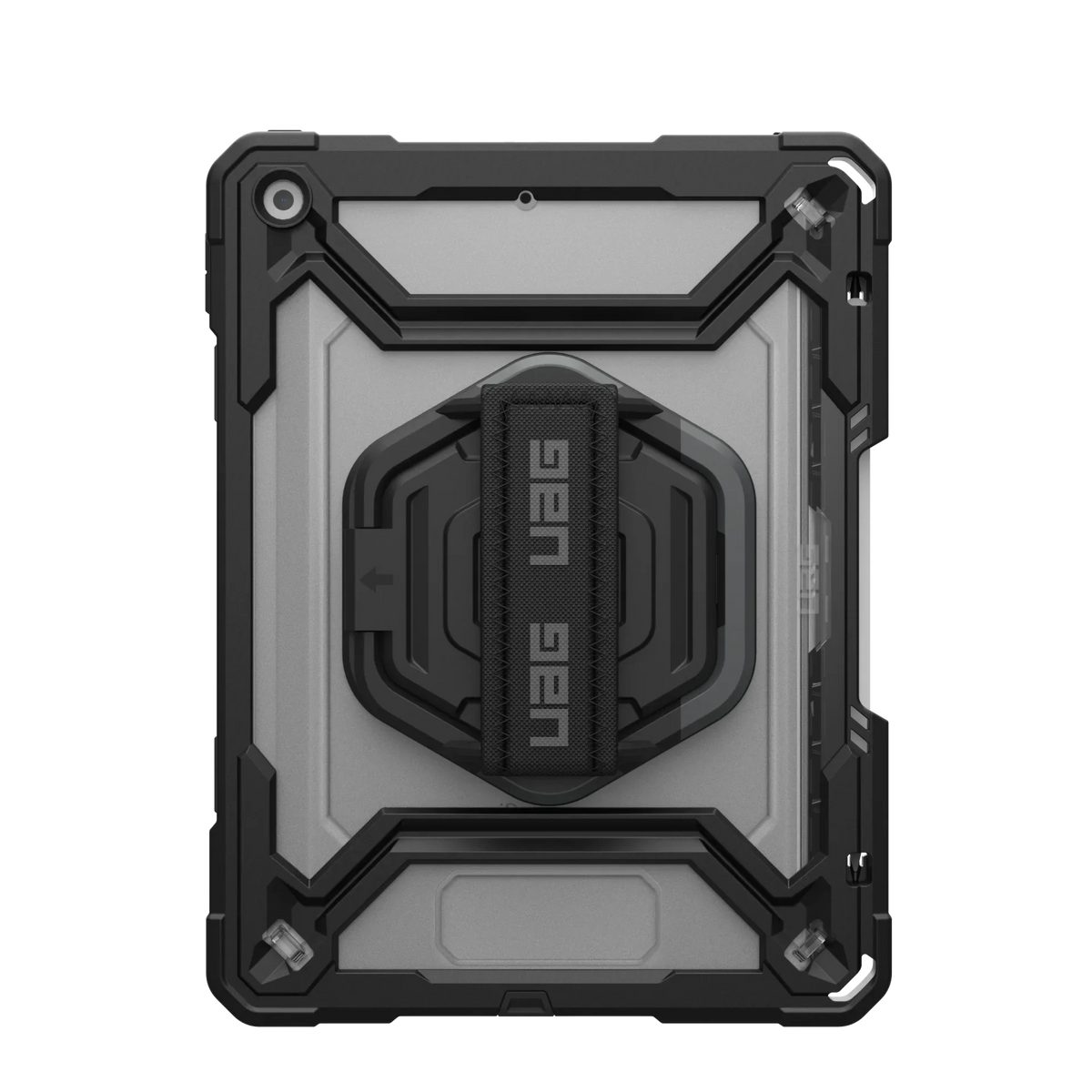 UAG Plasma Tough Case iPad 9 / 8 / 7 10.2 Kickstand & Handstrap - Black