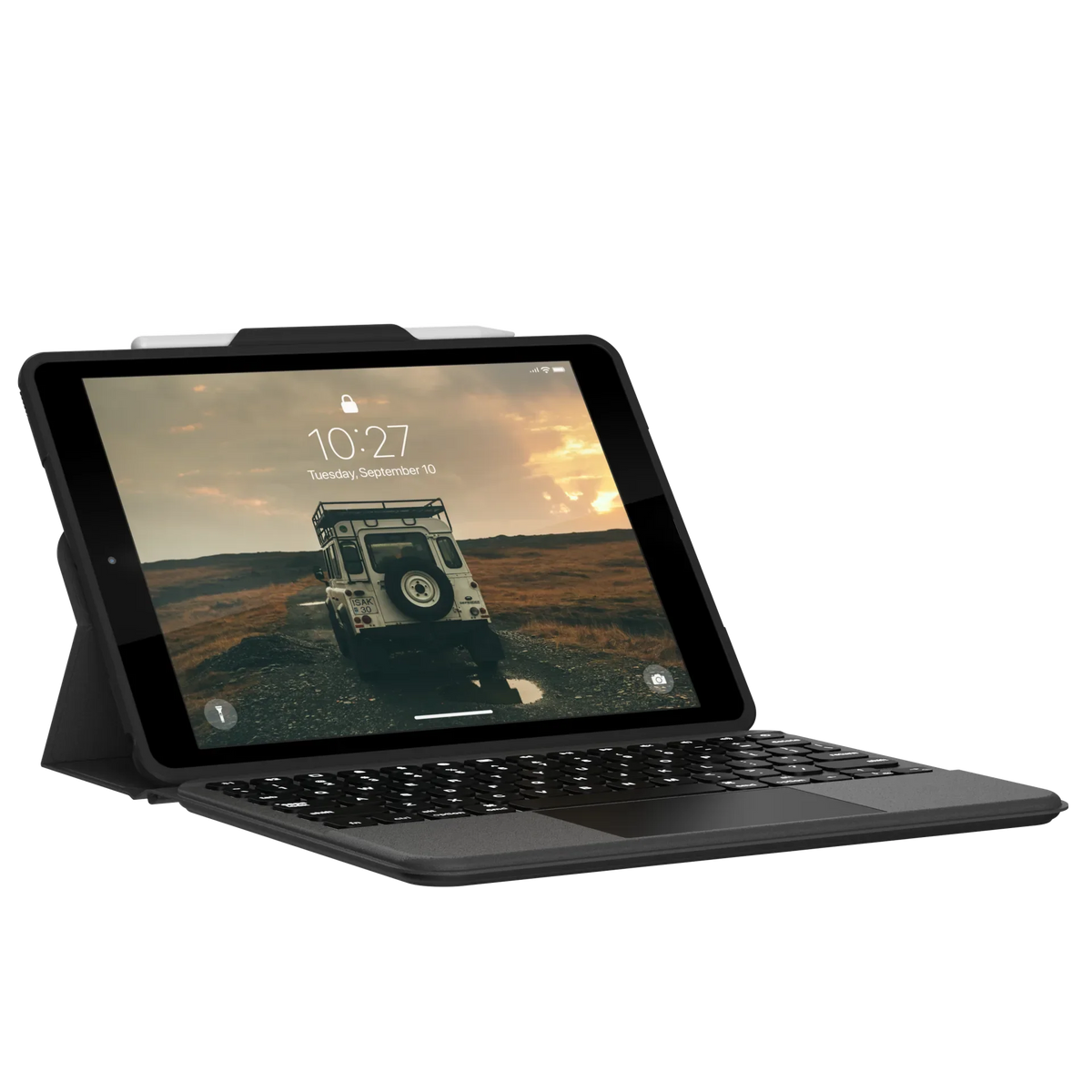 UAG Rugged Bluetooth Keyboard & Trackpad Case iPad 10.2 - Black