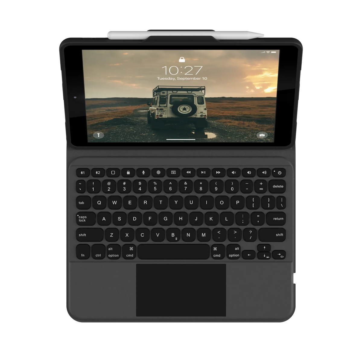 UAG Rugged Bluetooth Keyboard & Trackpad Case iPad 10.2 - Black