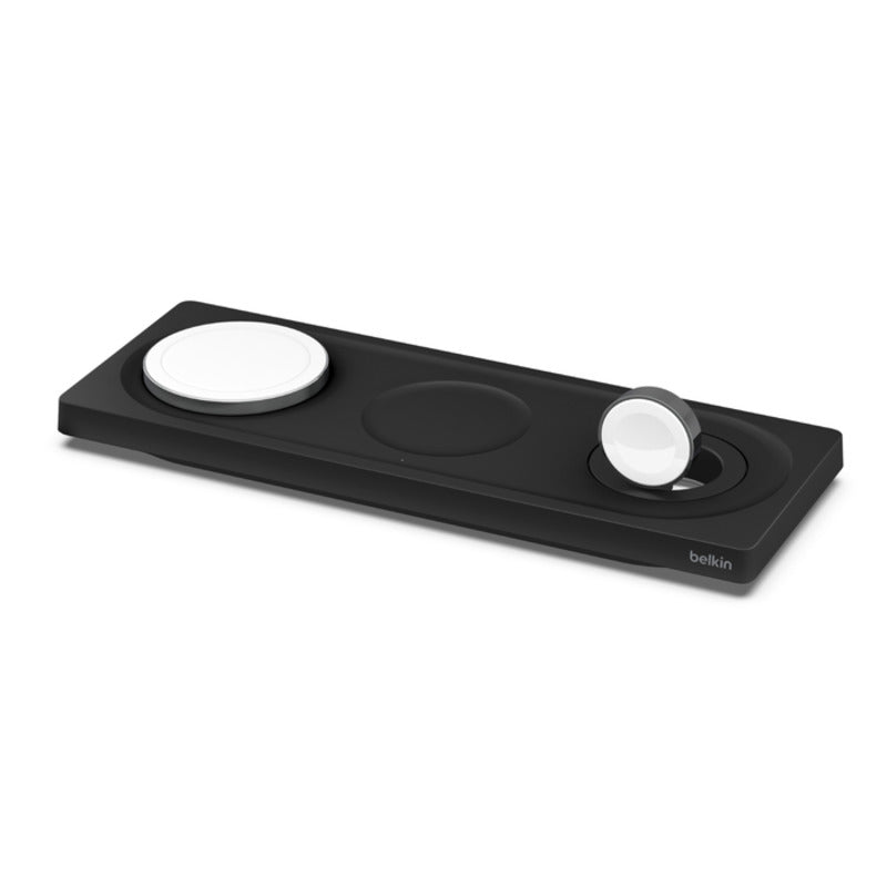 Belkin BoostCharge Pro 3-in-1 Wireless Charging Pad w/ MagSafe Charging 15W Black