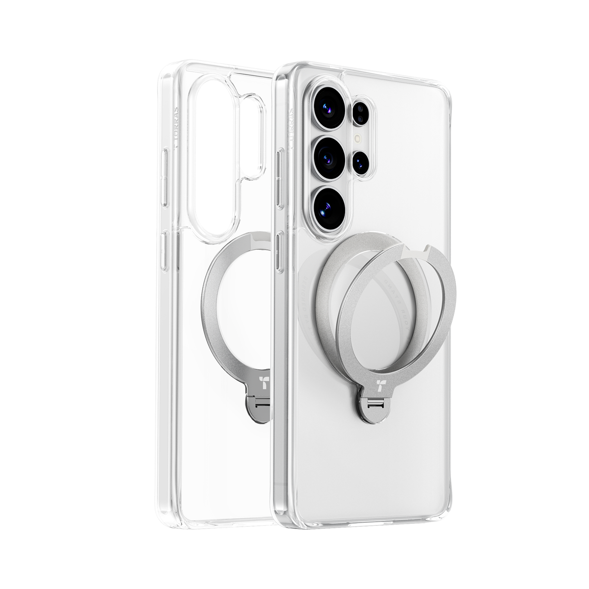 Torras Ostand Q3 Spin Case Samsung S26 Ultra - Clear