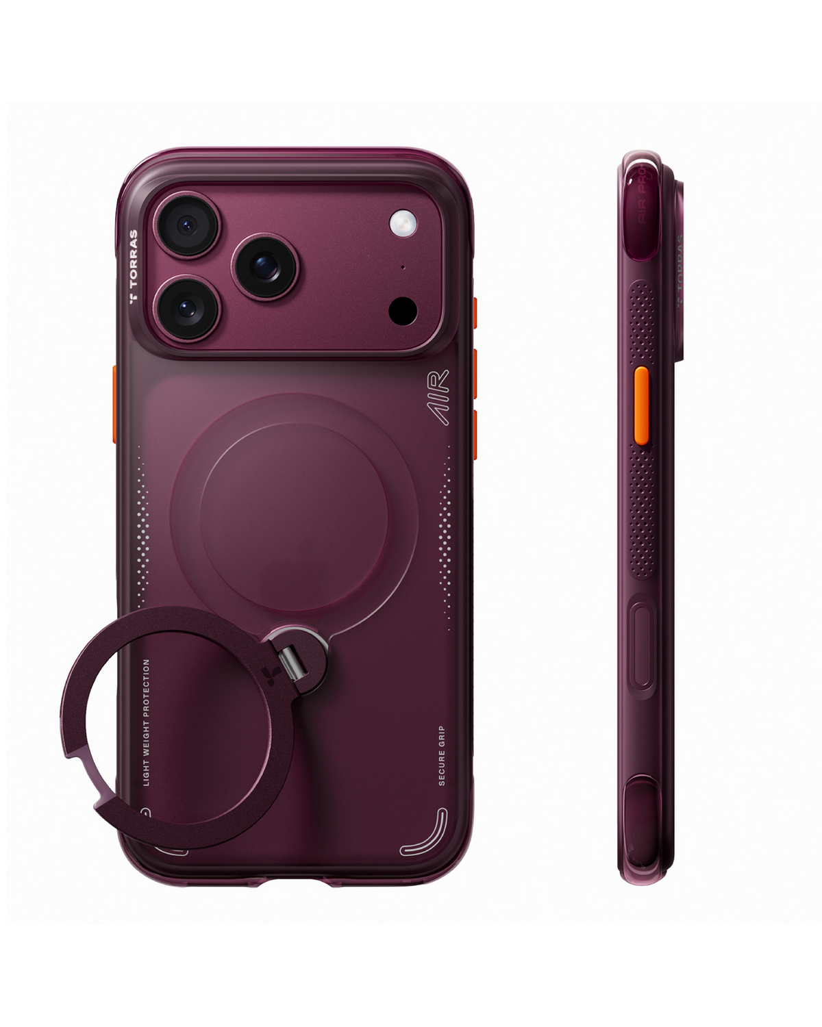 Ostand Q3 Spin Air MagSafe Case iPhone 18 Pro Max in Deep Purple - Torras