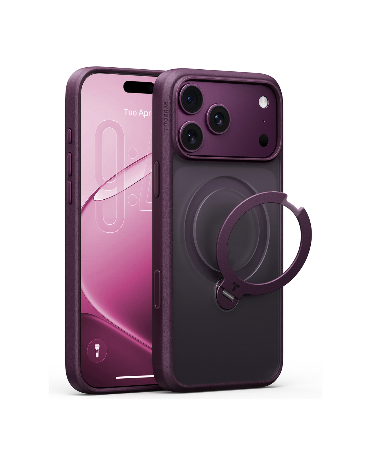 Ostand Q3 Spin MagSafe Case iPhone 18 Pro in Purple - Torras