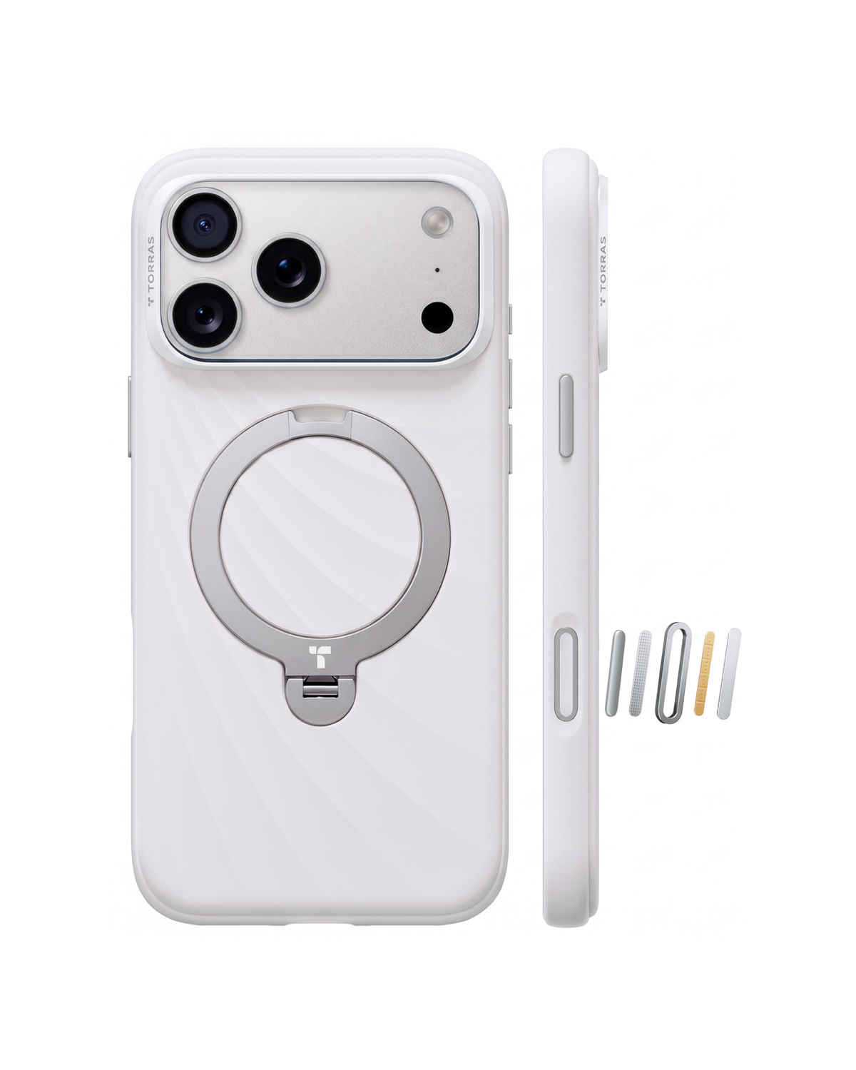 Torras Ostand Q3 Wind MagSafe Case iPhone 18 Pro Max - White
