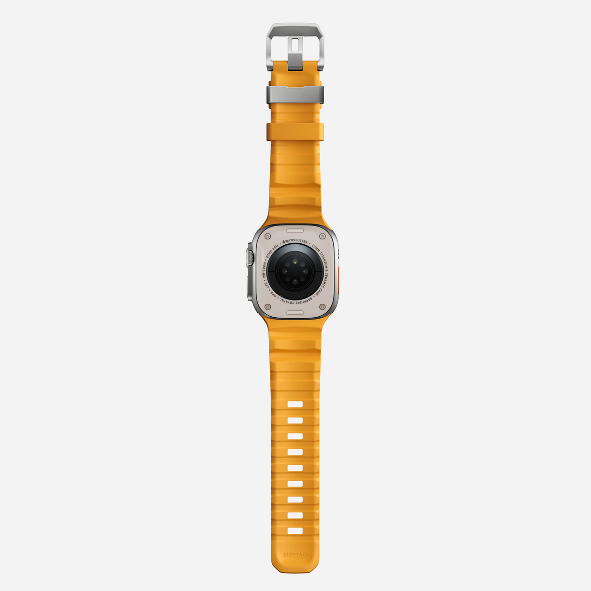 Nomad Rocky Point Band for Apple Watch 44-46-Ultra - Sol Yellow (Natural Hardware)
