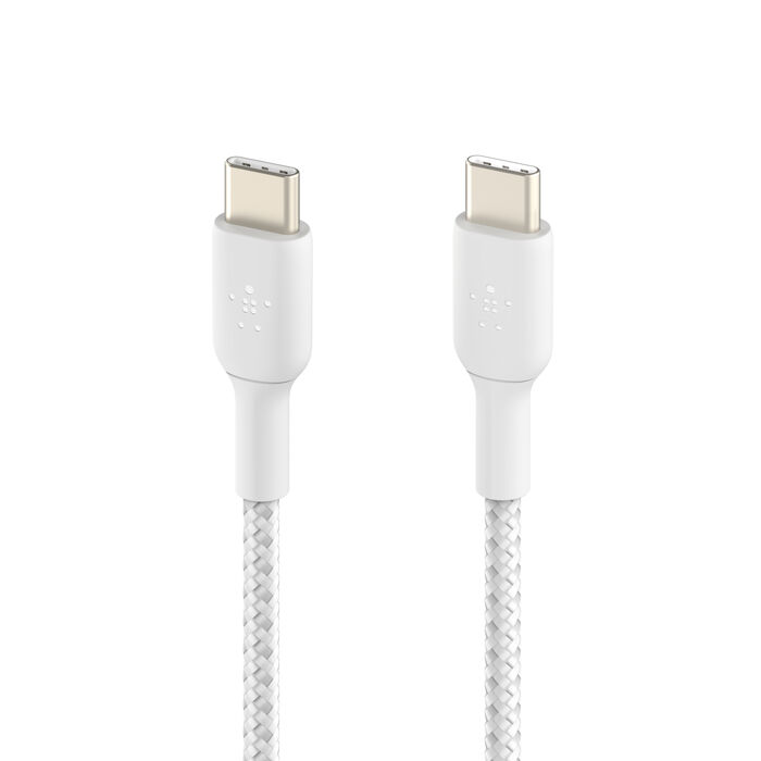 Belkin BoostCharge Braided Cable (2 PACK) USB-C to USB-C 1m / 3.3ft - White