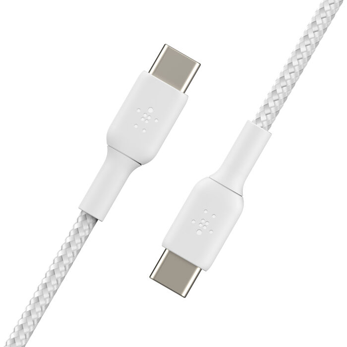 Belkin BoostCharge Braided Cable (2 PACK) USB-C to USB-C 1m / 3.3ft - White
