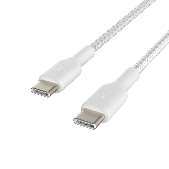Belkin BoostCharge Braided Cable (2 PACK) USB-C to USB-C 1m / 3.3ft - White