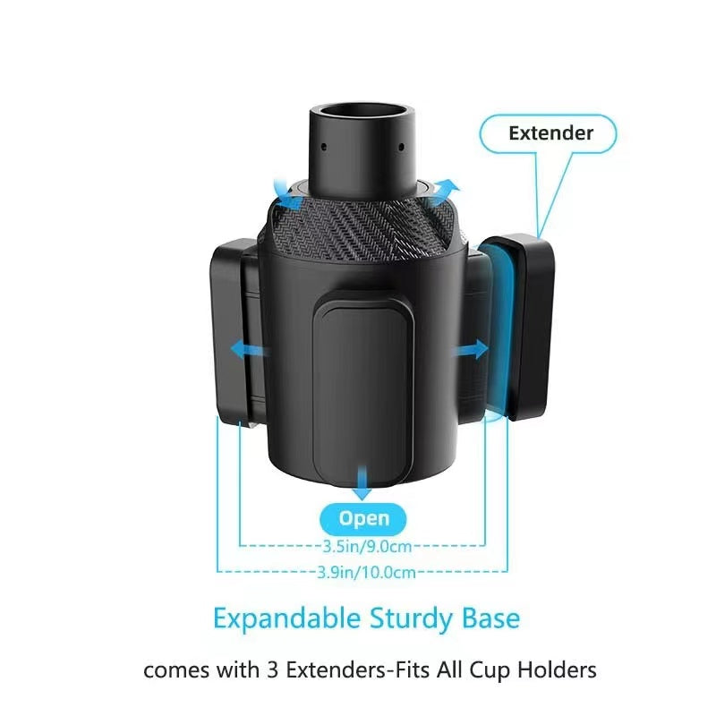 Universal iPad & Tablet Car / Truck Drink Cup Holder Mount - Black