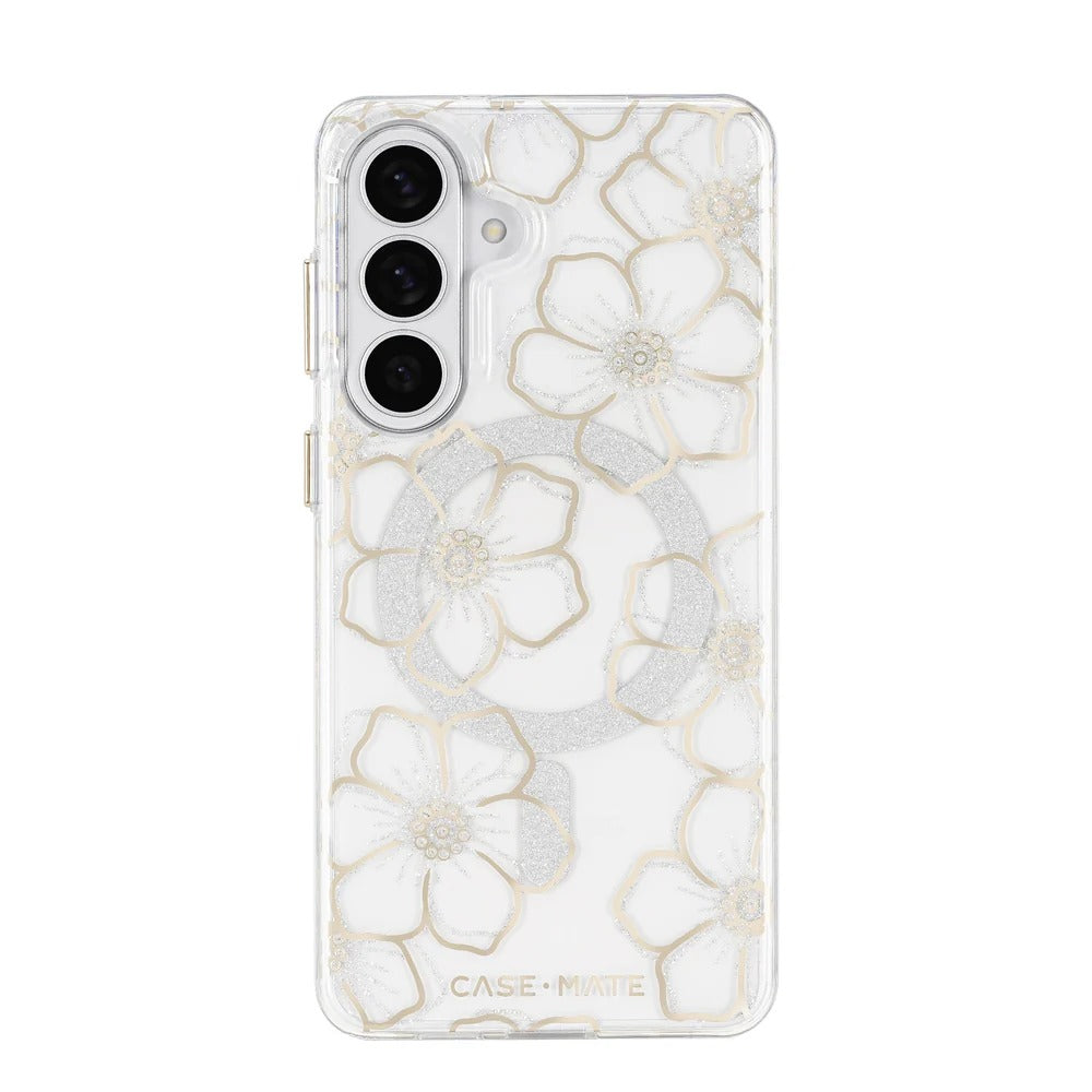 Case-Mate Floral Gem Magnet Case Samsung S26 Plus - Clear