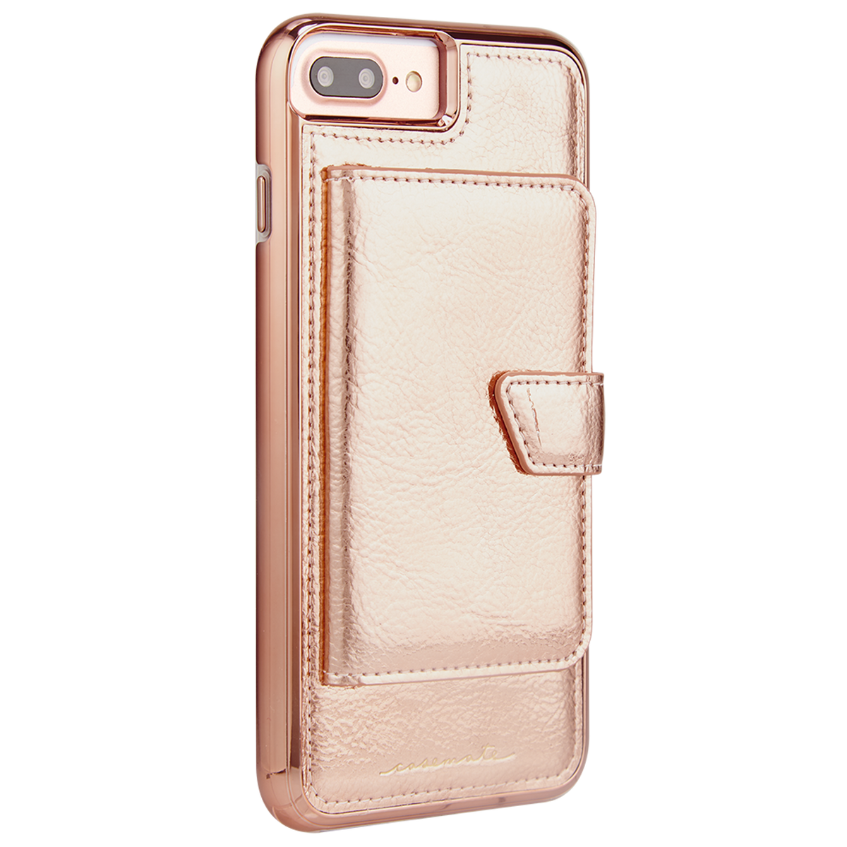 CaseMate Compact Mirror Case for iPhone 8+ / 7+ / 6+ - Rose Gold