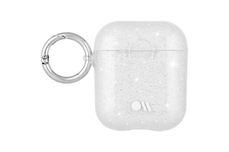 Case-Mate AirPods Case with Ring Clip &amp; Neckstrap for AirPods 1st &amp; 2nd Gen - Crystal Glitter