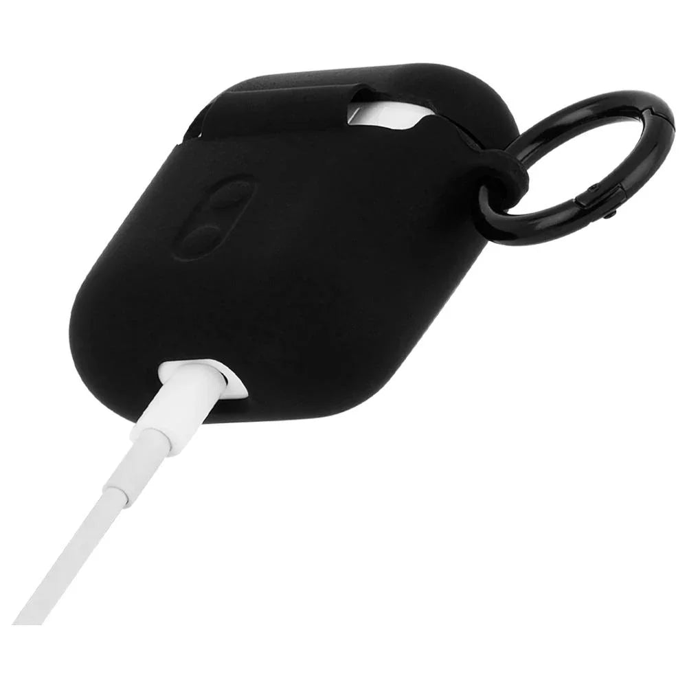 Case-Mate AirPods Case with Ring Clip & Neckstrap for AirPods 1st & 2nd Gen - Black