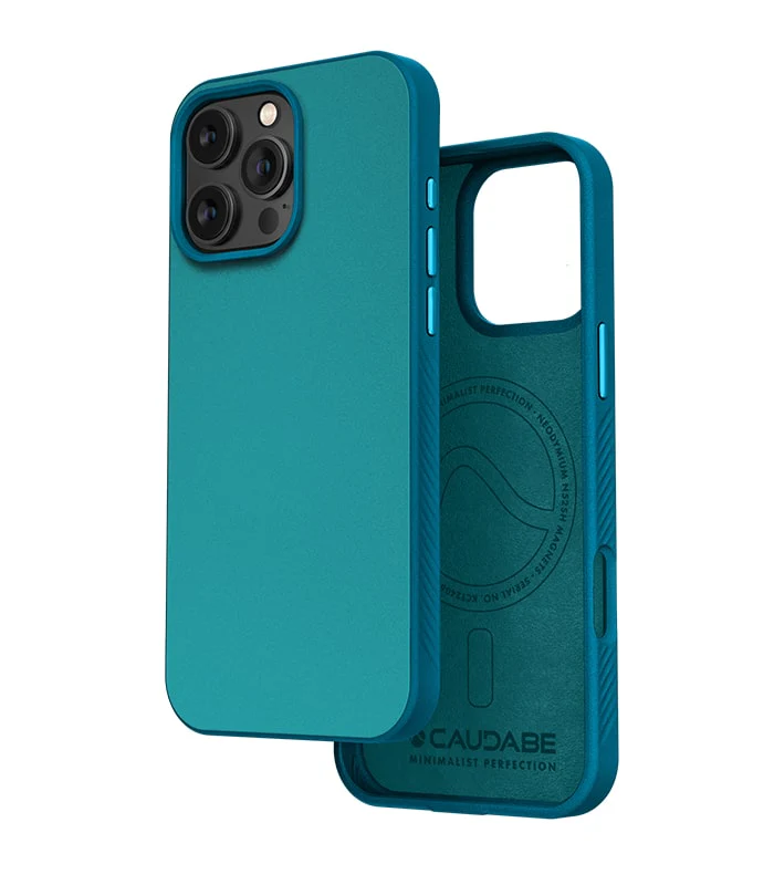 Caudabe Paragon Slim ShockLite Case & MagSafe iPhone 16 Pro 6.3 - Seaglass