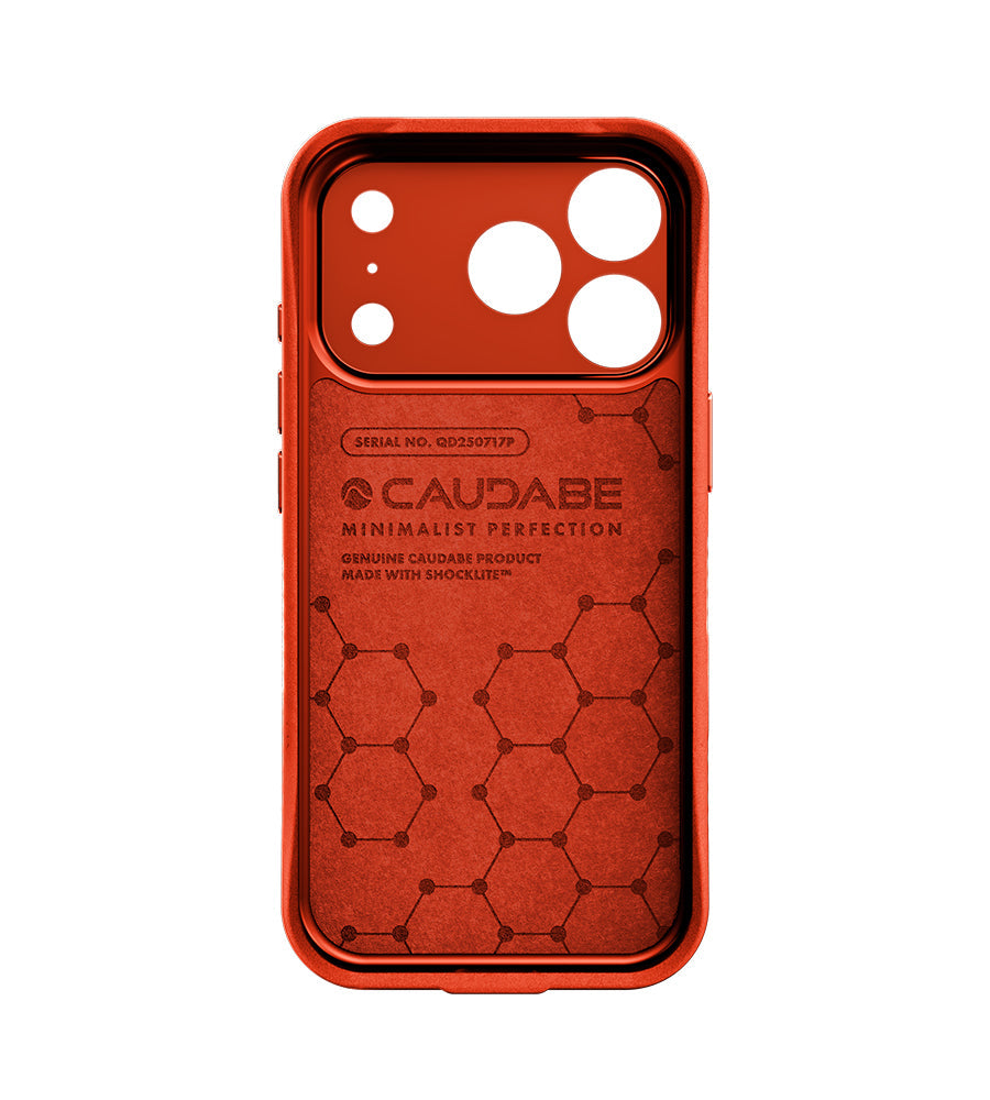 Caudabe Paragon PRECISE Case MagSafe iPhone 17 Pro Max 6.9 - Ember Orange