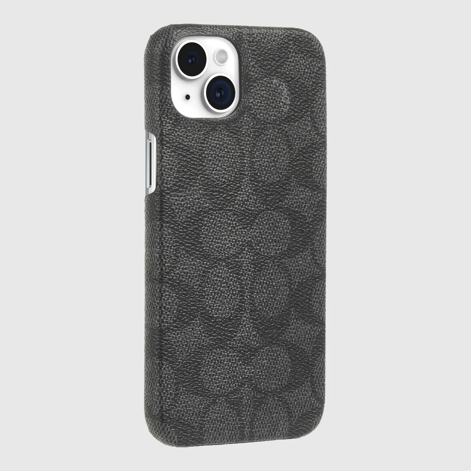 Coach Slim Case Signature for iPhone 16e/15 / 14 / 13 Charcoal