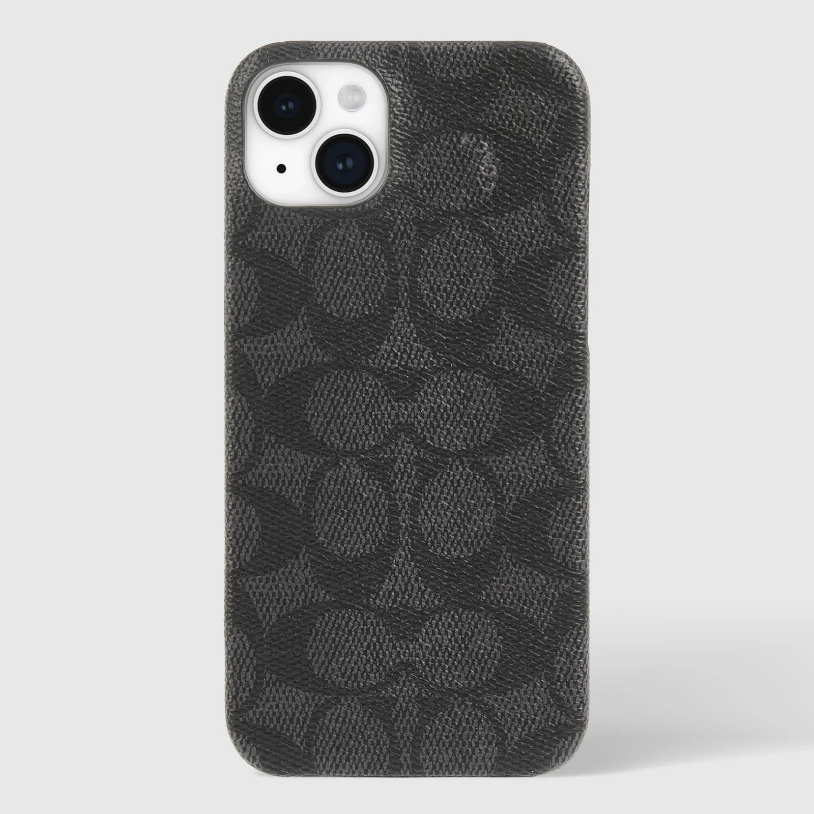 Coach Slim Case Signature for iPhone 16e/15 / 14 / 13 Charcoal