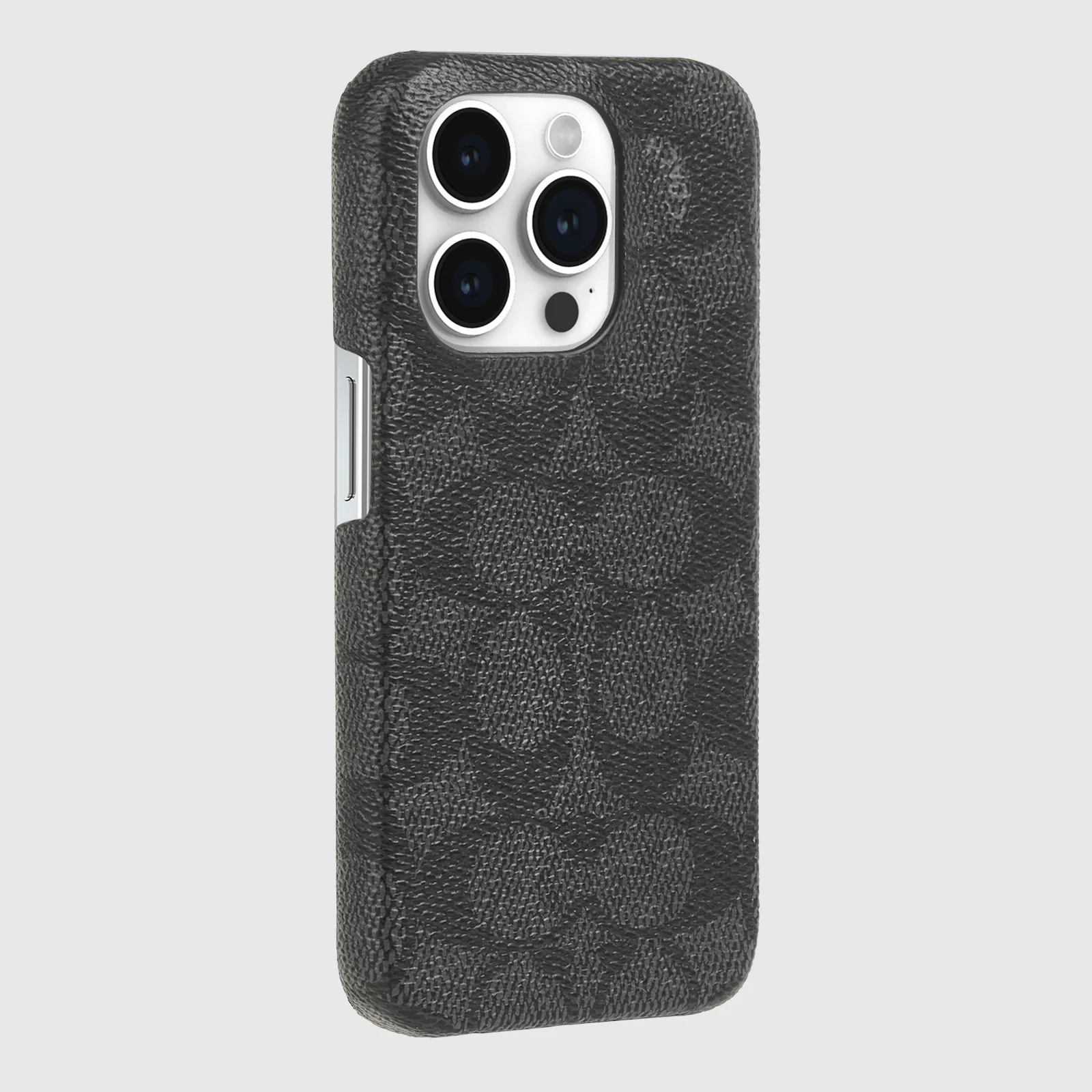 Coach Slim Case Signature for iPhone 15 Pro Charcoal