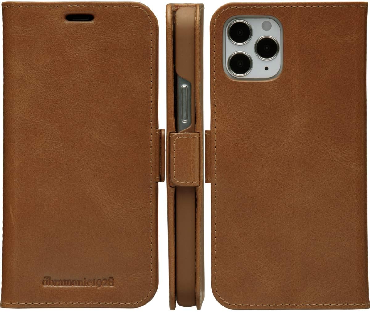 Dbramante1928 Copenhagen Slim Leather Folio Case iPhone 12 / 12 Pro - Tan