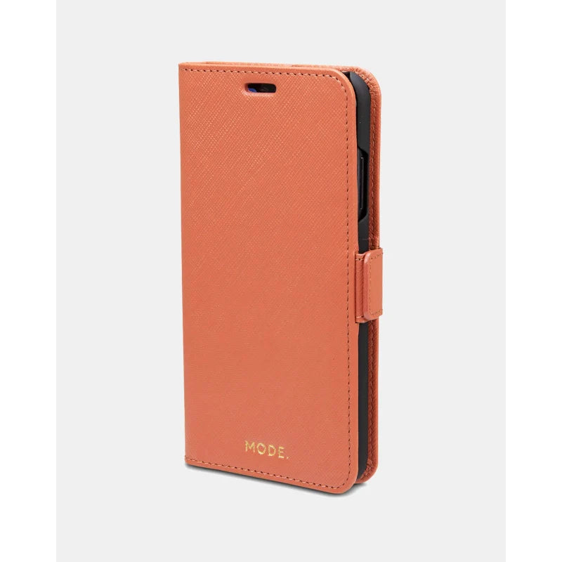 Dbramante1928 Milano Saffiano Leather Folio Case iPhone XS Max - Rusty Rose