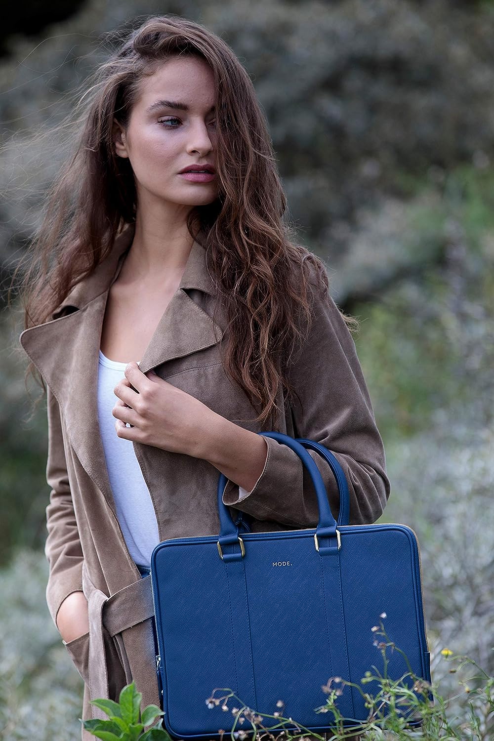 Dbramante1928 Rome MacBook Pro (2020)/Air(2020) 13" Briefcase - Ocean Blue