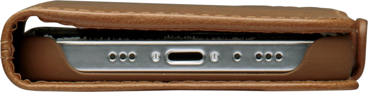 Dbramante1928 Copenhagen Slim Leather Folio Case iPhone 12 / 12 Pro - Tan
