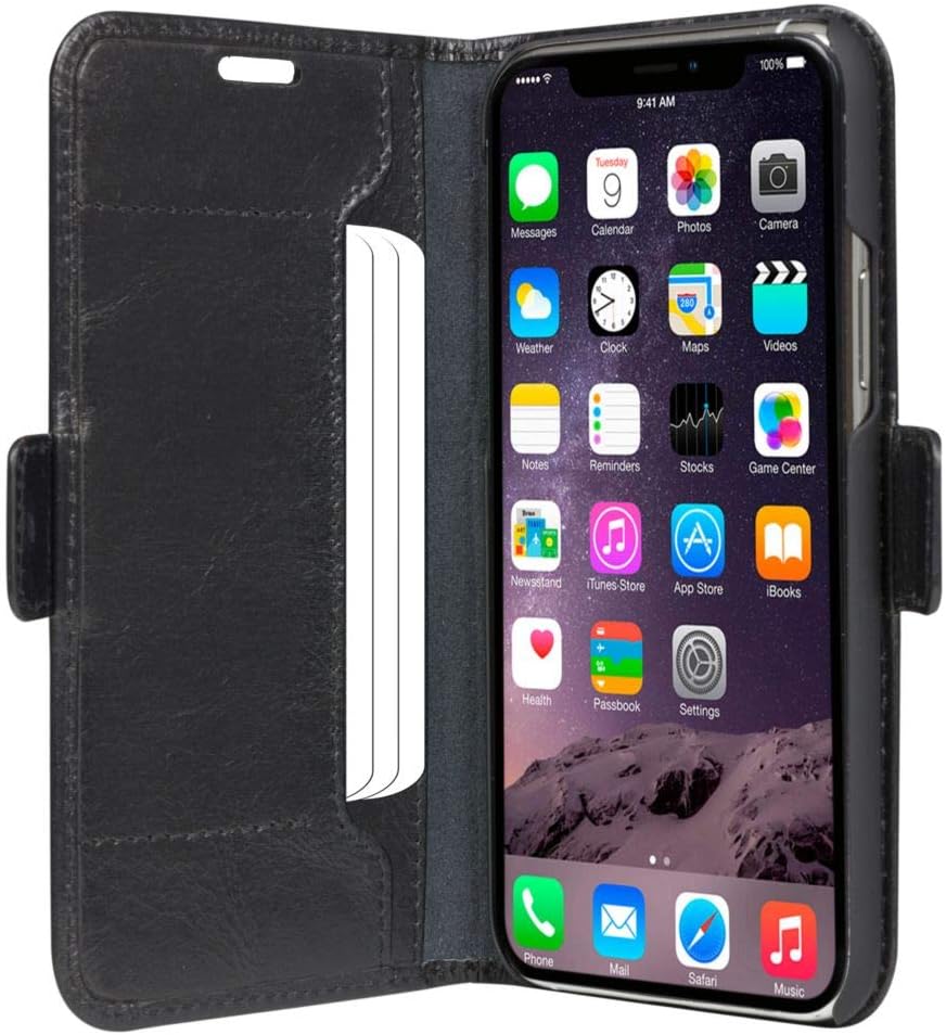 Dbramante1928 Copenhagen Slim Leather Folio Case iPhone 11 Pro Max / XS Max - Black