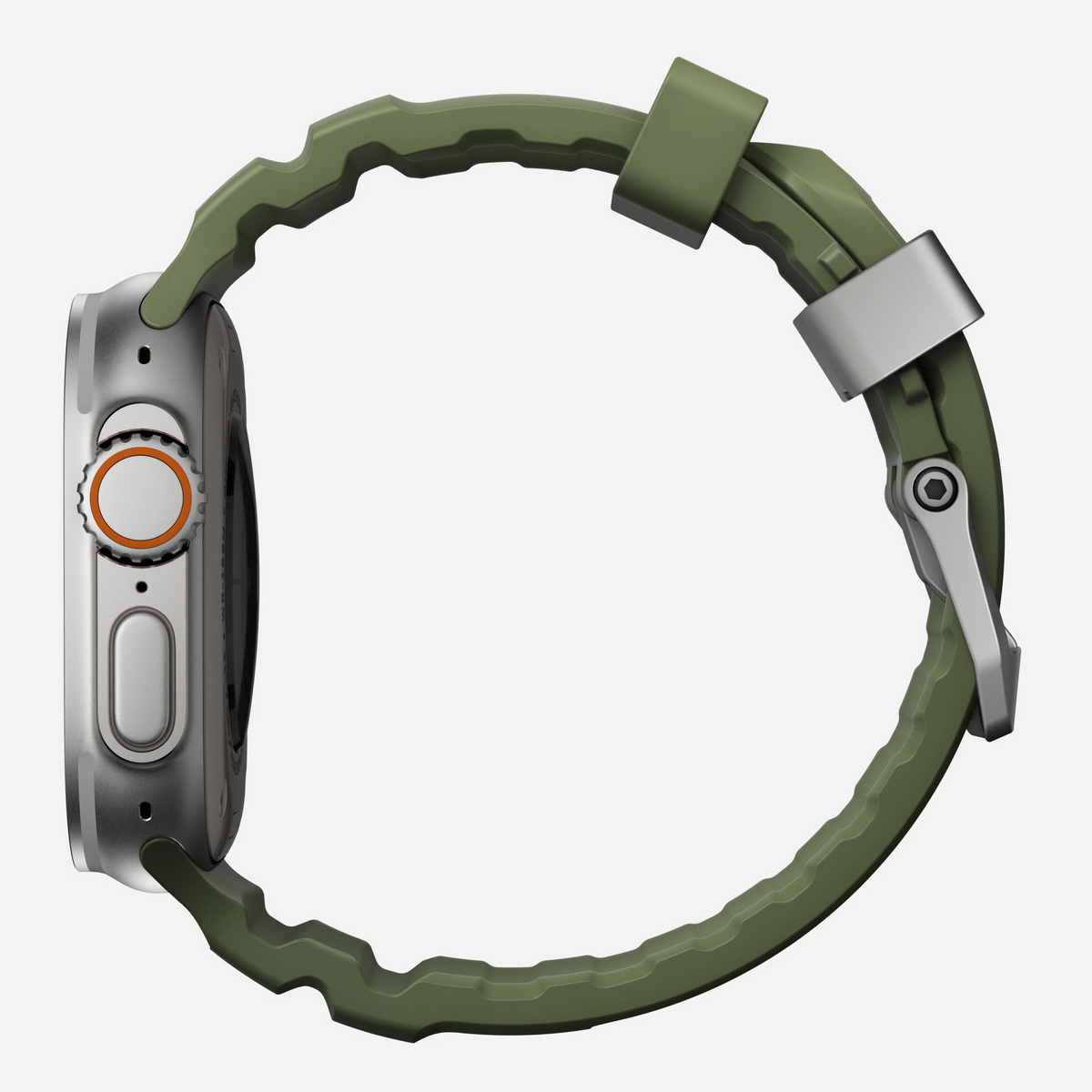 Nomad Rocky Point Band for Apple Watch 44-46-Ultra - Forest Green (Natural Hardware)