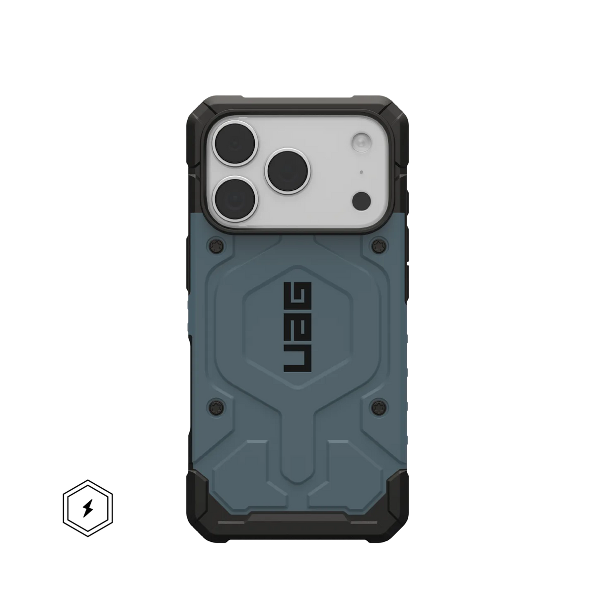uag pathfinder case for iphone 17 pro max cloud blue front view
