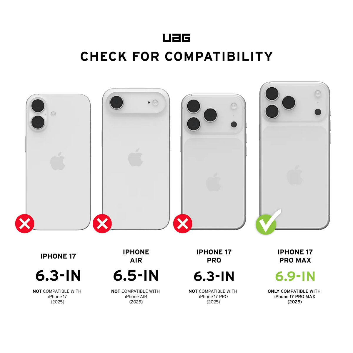 uag pathfinder case for iphone 17 pro max black honeycomb pattern