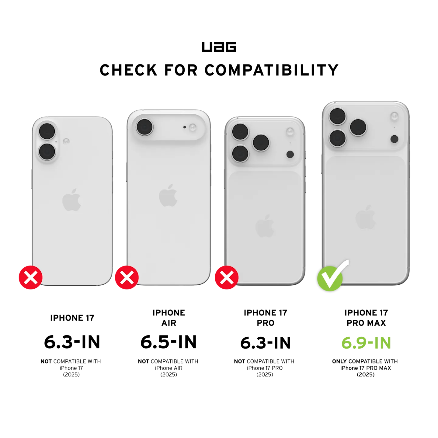 uag pathfinder case for iphone 17 pro max black honeycomb pattern