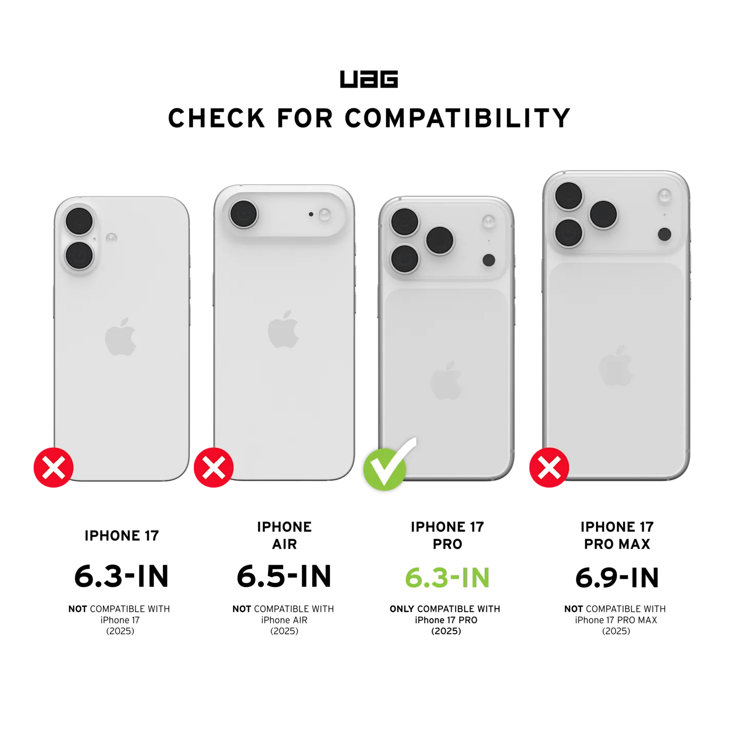 uag pathfinder case for iphone 17 pro clear honeycomb pattern