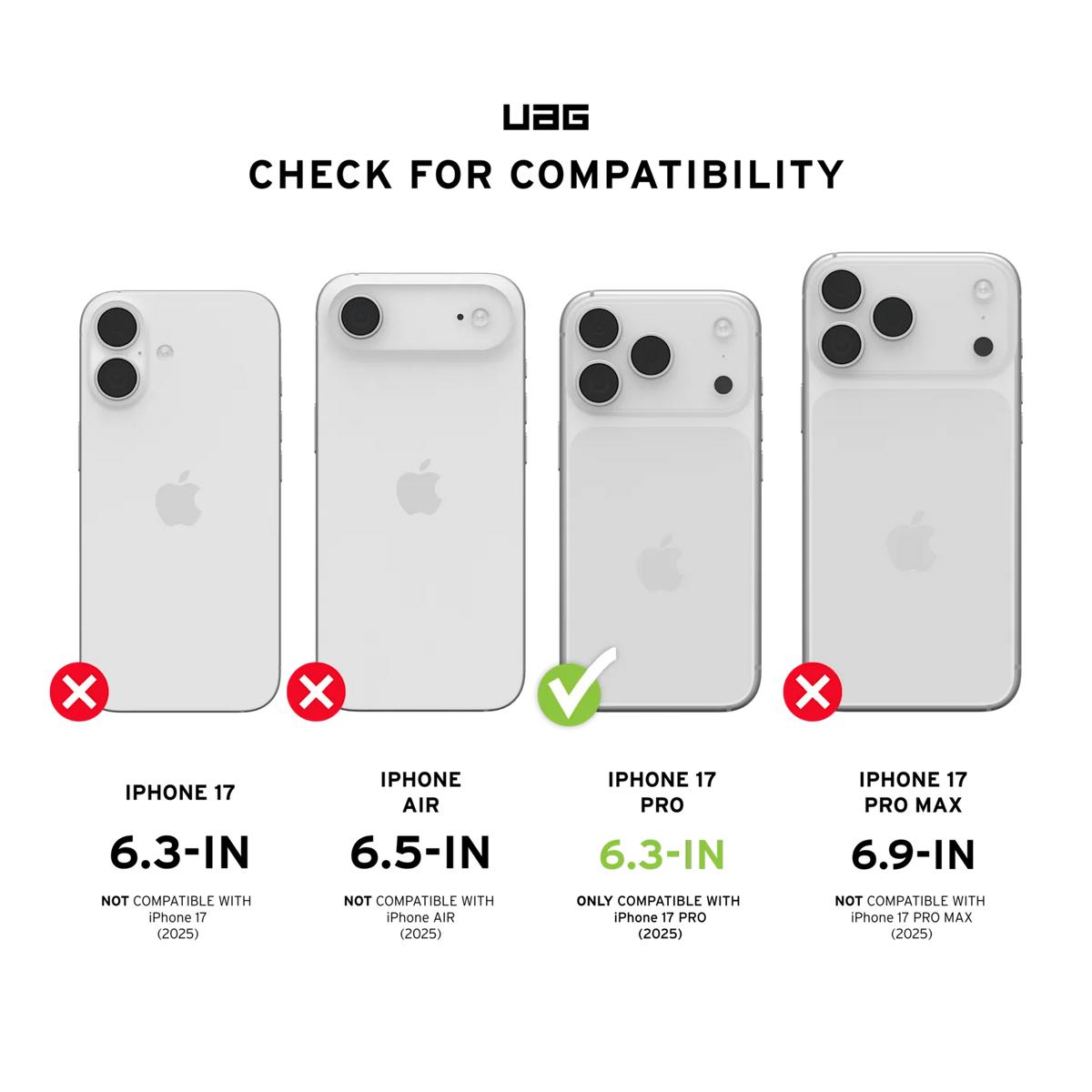 uag monarch case for iphone 17 pro green side profile